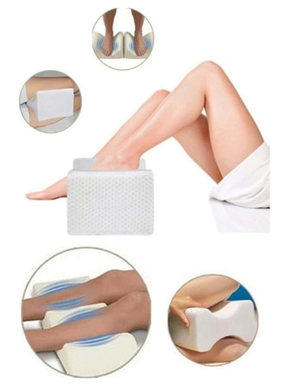 Visco Diz Yastığı Bacak Destek Yastığı Bacak Arası Yastık Ortopedik Pozisyon Uyku Minderi