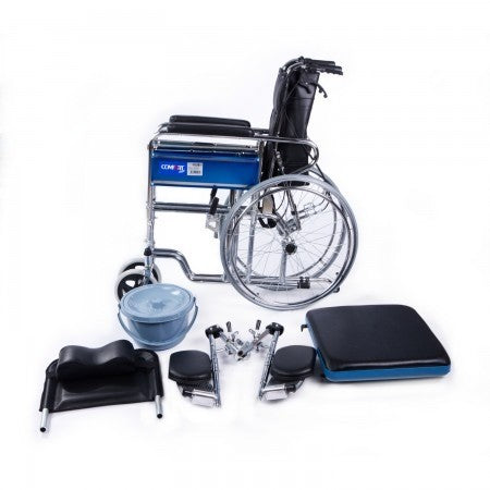 Comfort Plus KY609GC911 Sırtı Yatar Ayak Kalkar Tuvalet Özellikli Tekerlekli Sandalye