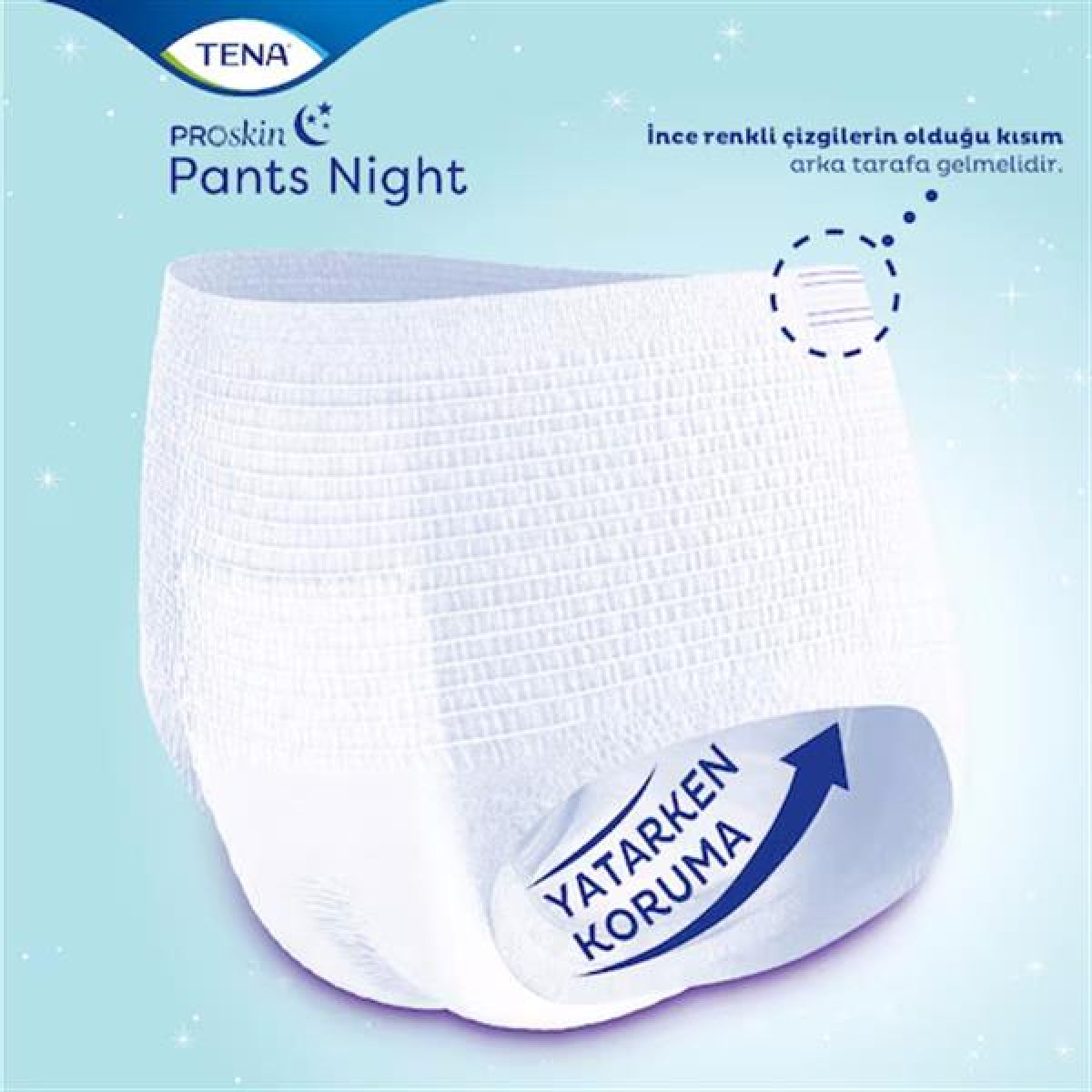 TENA ProSkin Pants Absorbent Panty Night Diaper, Large Size (L), 7.5 Drops 30 Pack