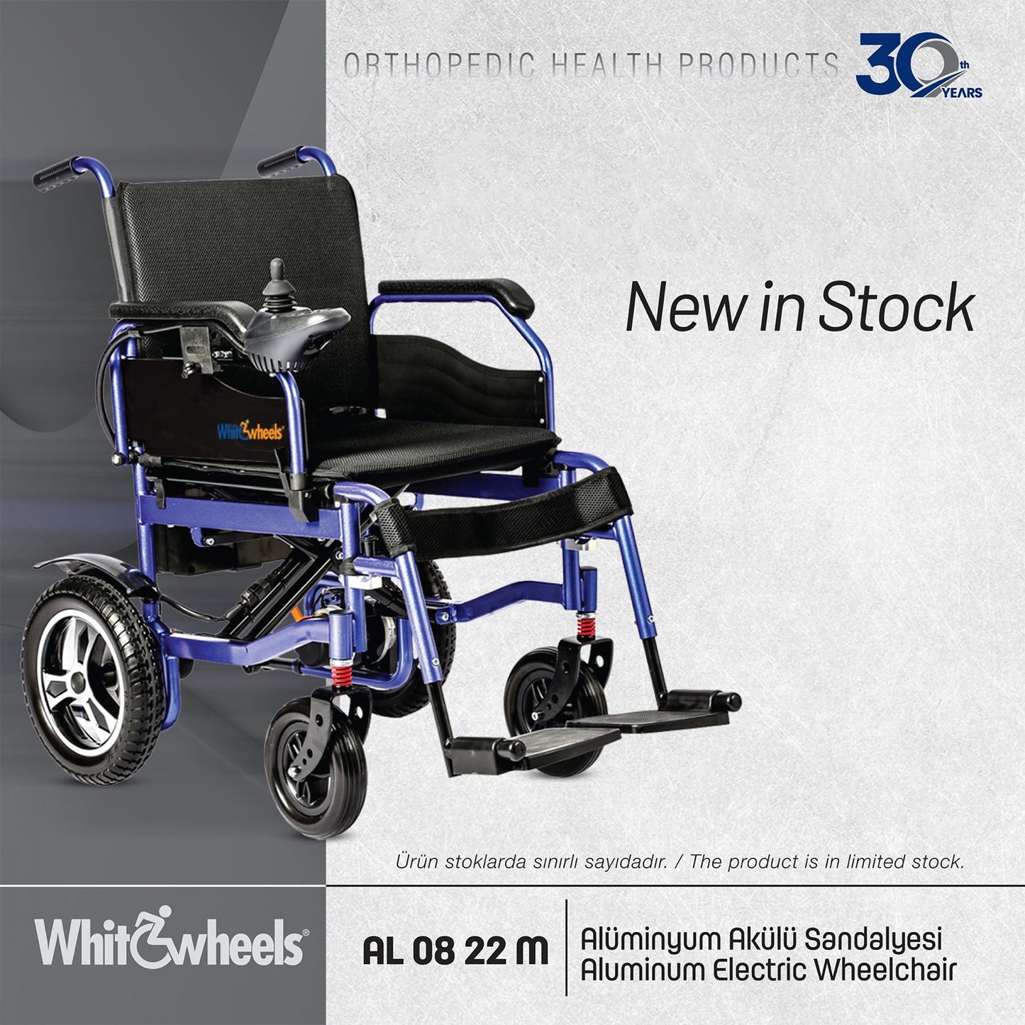 Whit Wheels AL 08-22-M Tekerlekli Akülü Sandalye