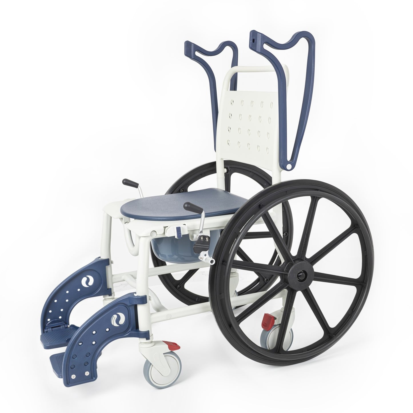 Comfort Plus DM-8088B Banyo ve Tuvalet Sandalyesi (Lacivert) (6 Tekerlekli)