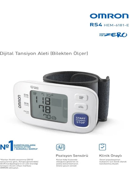 RS4 HEM-6181-E Blood Pressure Monitor