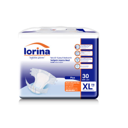 Adult Diaper Size XL Extra Large (120-160 cm) 30 Pieces