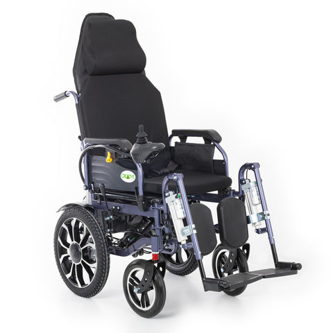 Creative CR-8012 Akülü Tekerlekli Sandalye Özellikli Motorlu Sırt Yatar ve Motorlu Ayak Kalkar (Havalı Minder) Hediyeli