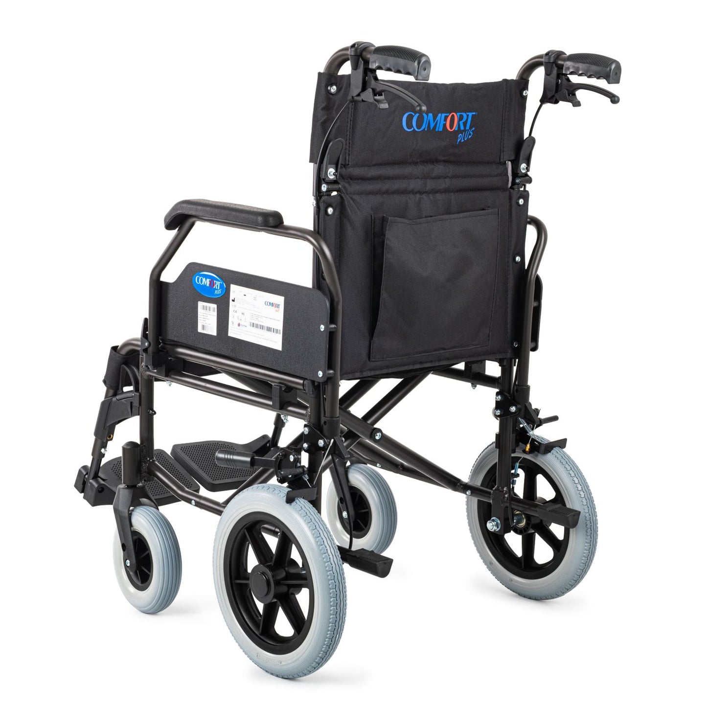 Comfort Plus YK9064F (DM-337 45cm) Kahverengi Alüminyum Özellikli Transfer Tekerlekli Sandalye