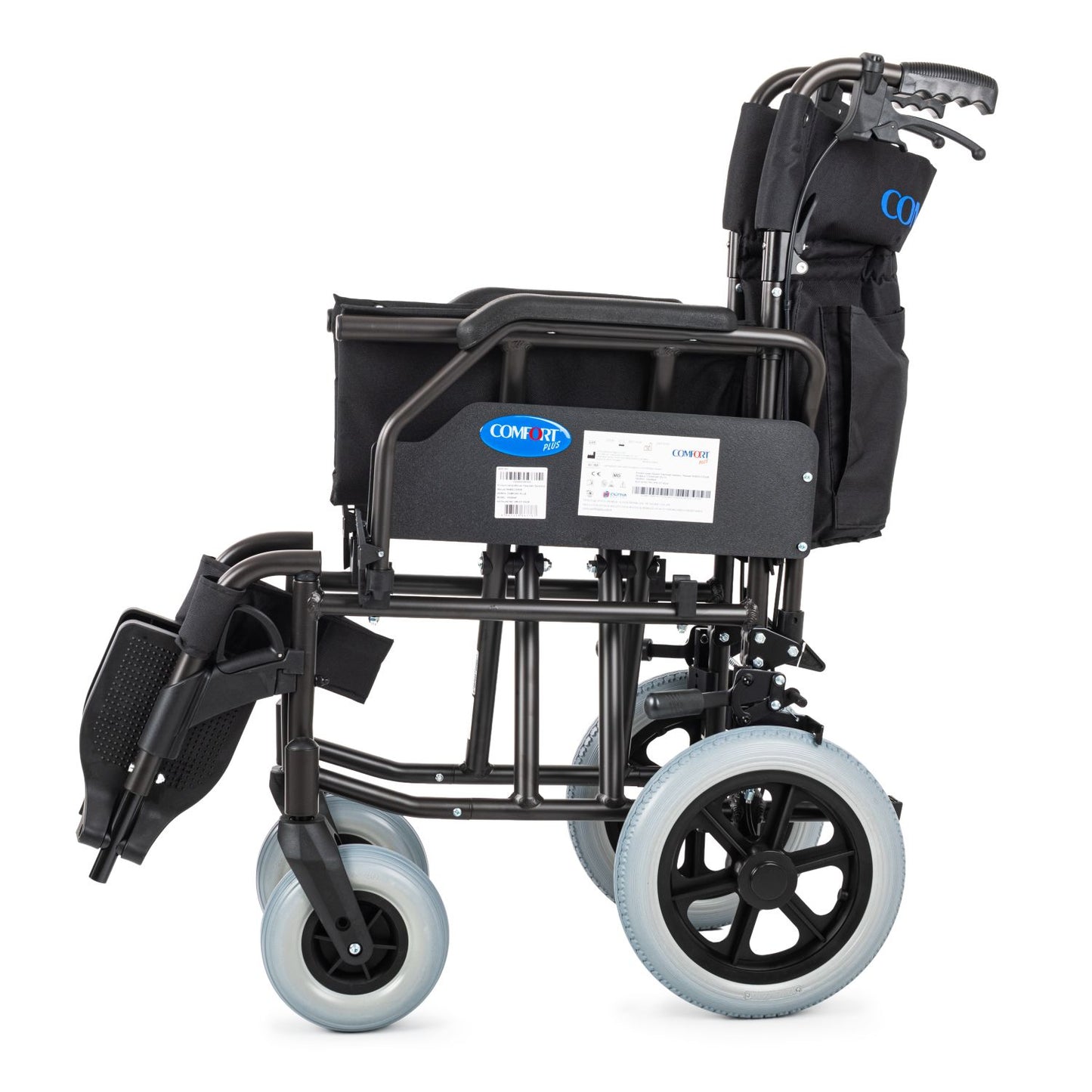 Comfort Plus YK9064F (DM-337 45cm) Kahverengi Alüminyum Özellikli Transfer Tekerlekli Sandalye