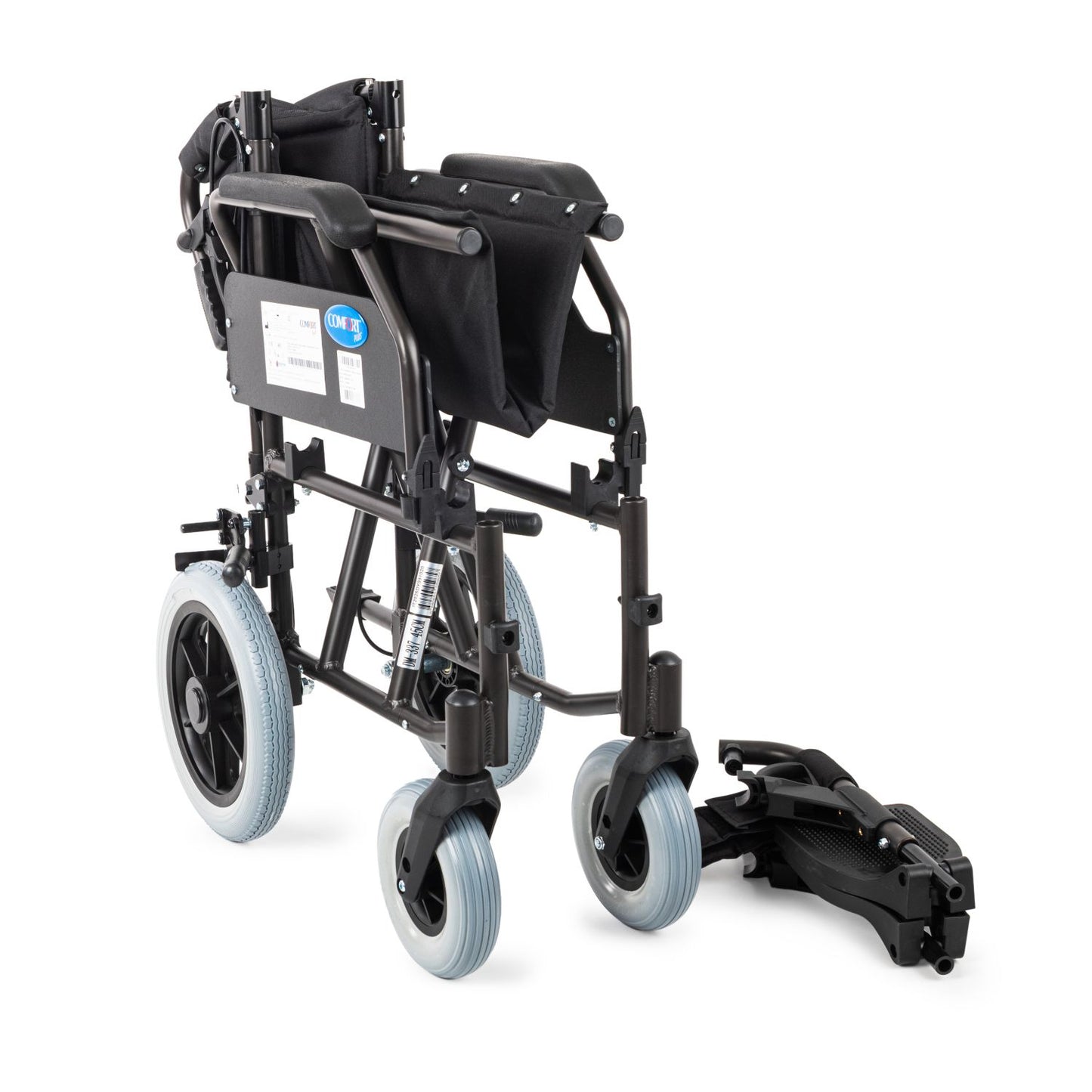 Comfort Plus YK9064F (DM-337 45cm) Kahverengi Alüminyum Özellikli Transfer Tekerlekli Sandalye