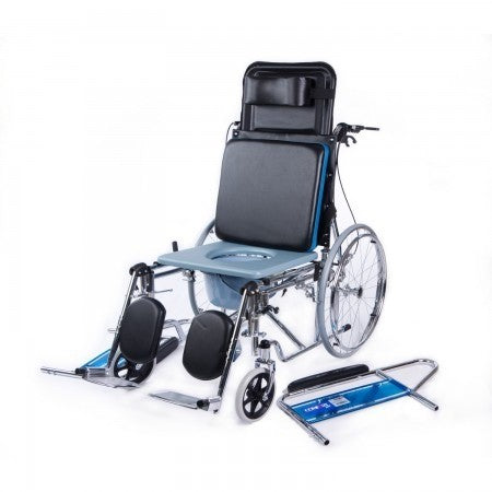 Comfort Plus KY609GC911 Reclining Backrest Toilet Wheelchair