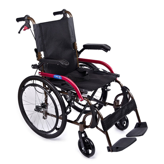 COMFORT PLUS GK86LAJ-2 JET BLACK ALUMINUM WHEELCHAIR