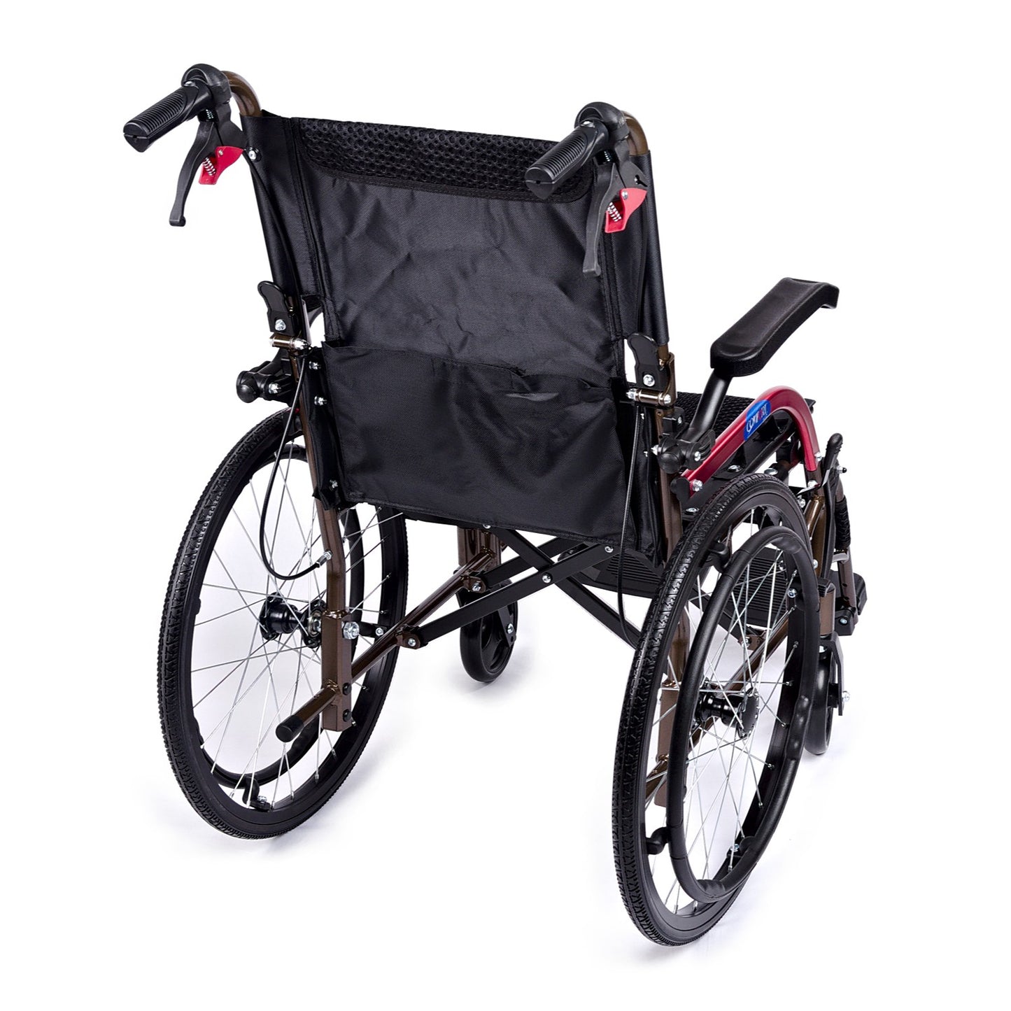 COMFORT PLUS GK86LAJ-2 JET BLACK ALUMINUM WHEELCHAIR