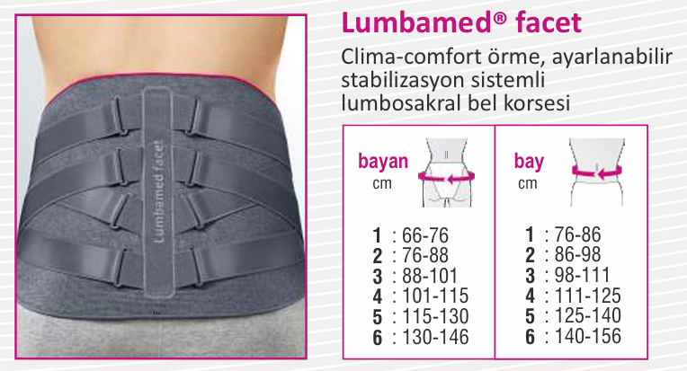Lumbamed facet - Lumbosakral bel korsesi