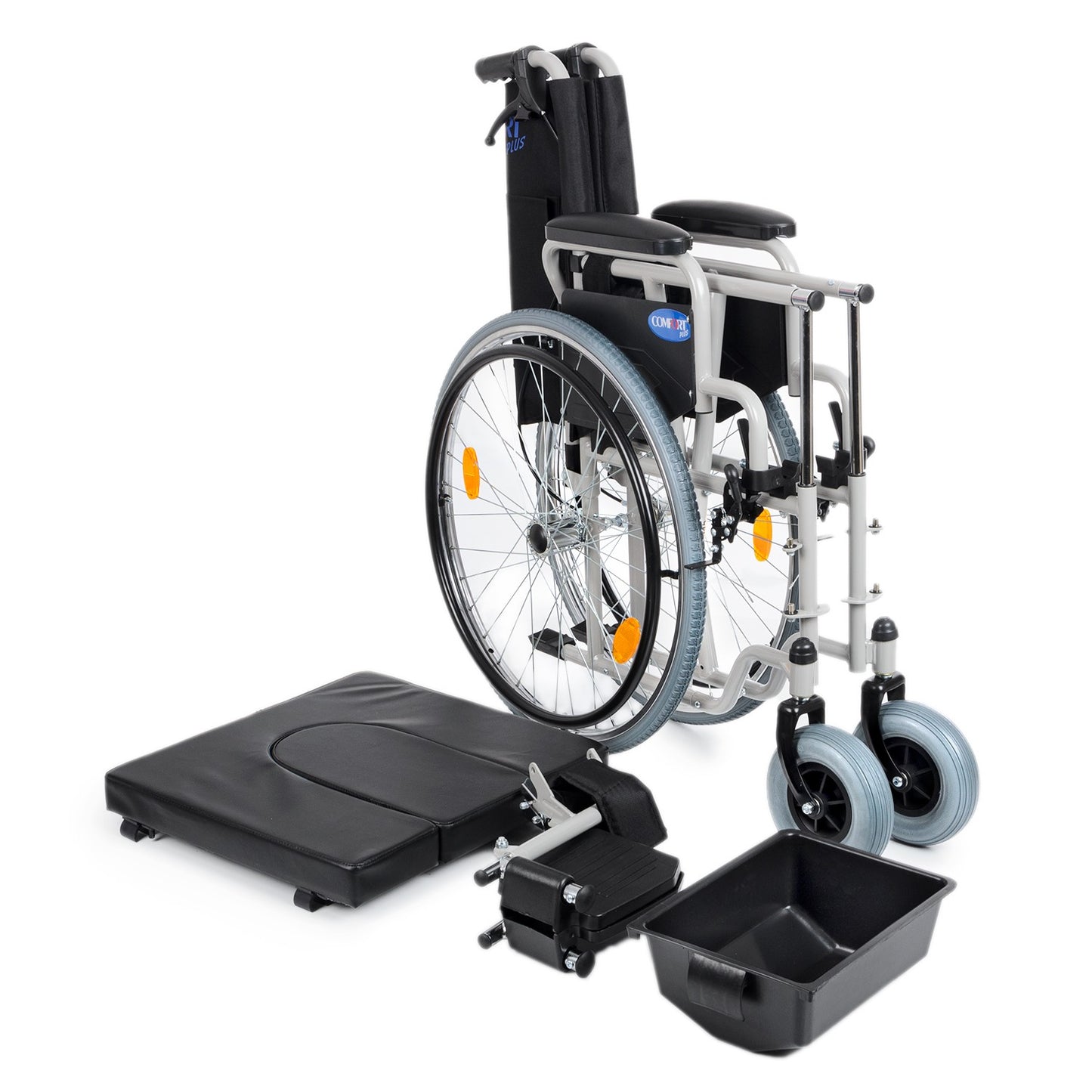 Comfort Plus DM-545 45 cm Standard Manual Wheelchair with Toilet