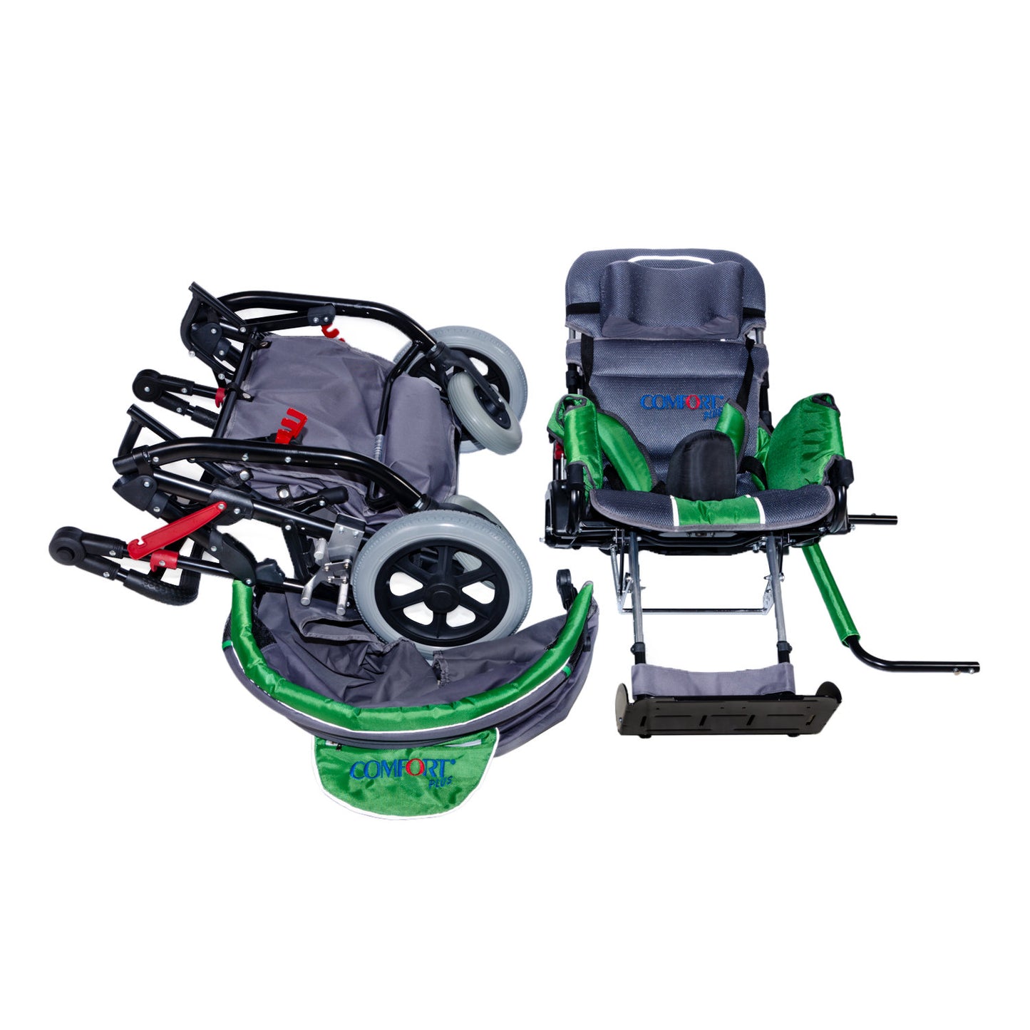 Comfort Plus DM-8001 BUGGY 40 cm Green Disabled Stroller