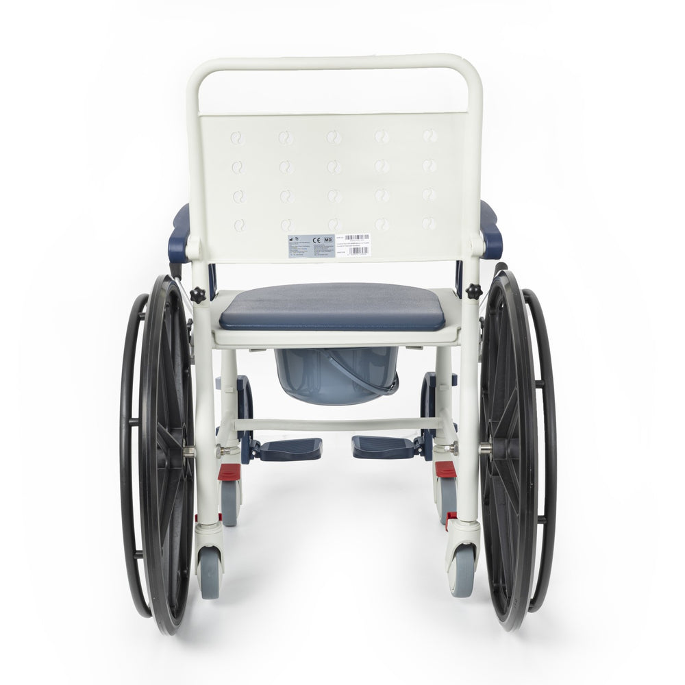 Comfort Plus DM-8088B Banyo ve Tuvalet Sandalyesi (Lacivert) (6 Tekerlekli)