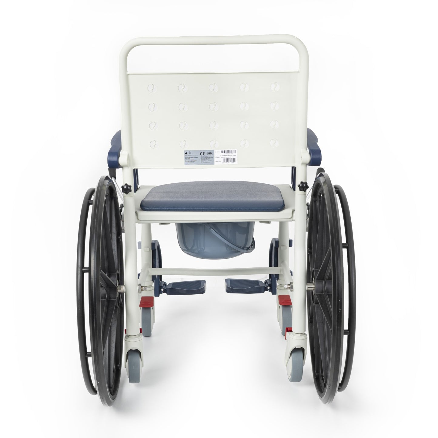 Comfort Plus DM-8088B Banyo ve Tuvalet Sandalyesi (Lacivert) (6 Tekerlekli)