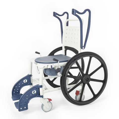 Comfort Plus DM-8088B Banyo ve Tuvalet Sandalyesi (Lacivert) (6 Tekerlekli)