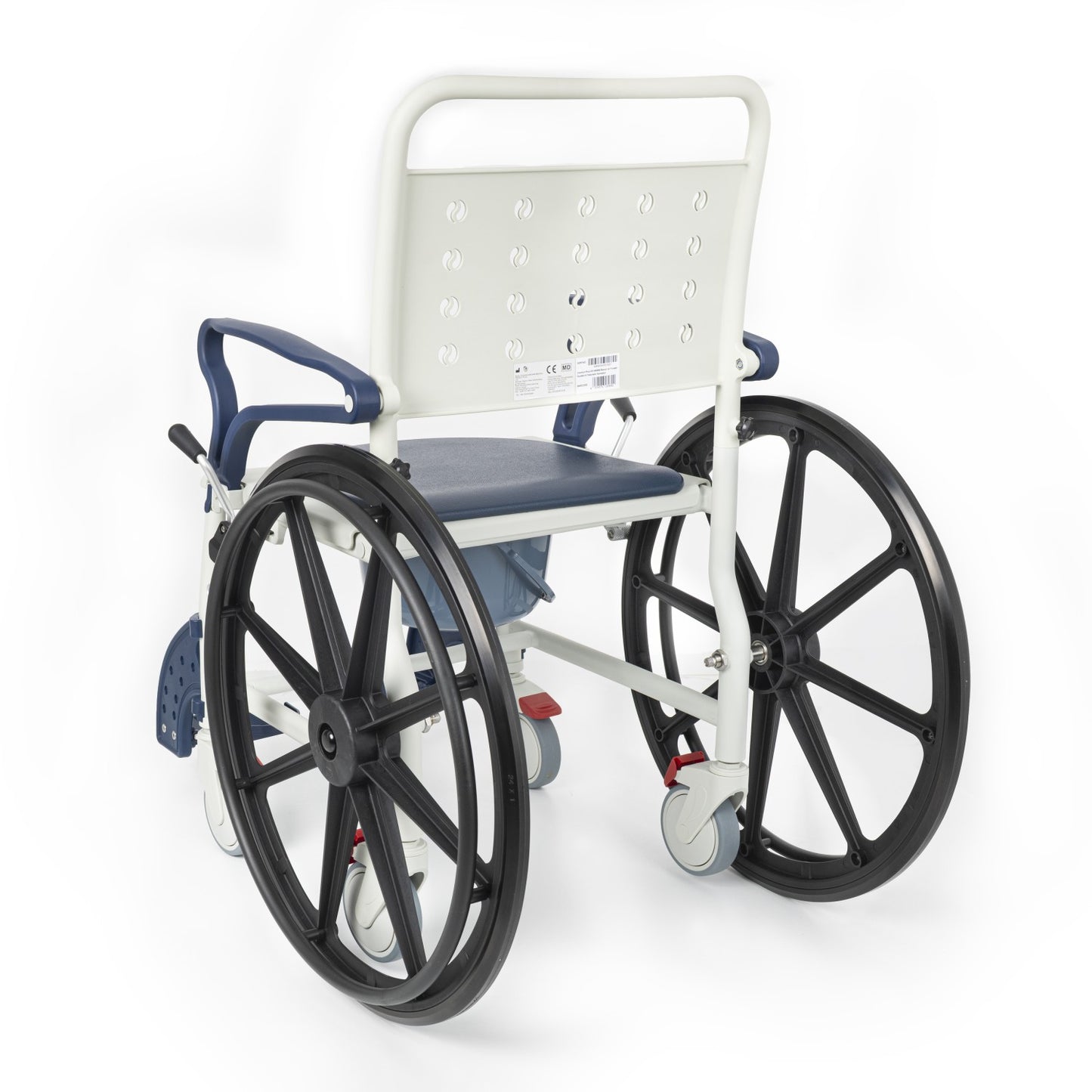 Comfort Plus DM-8088B Banyo ve Tuvalet Sandalyesi (Lacivert) (6 Tekerlekli)