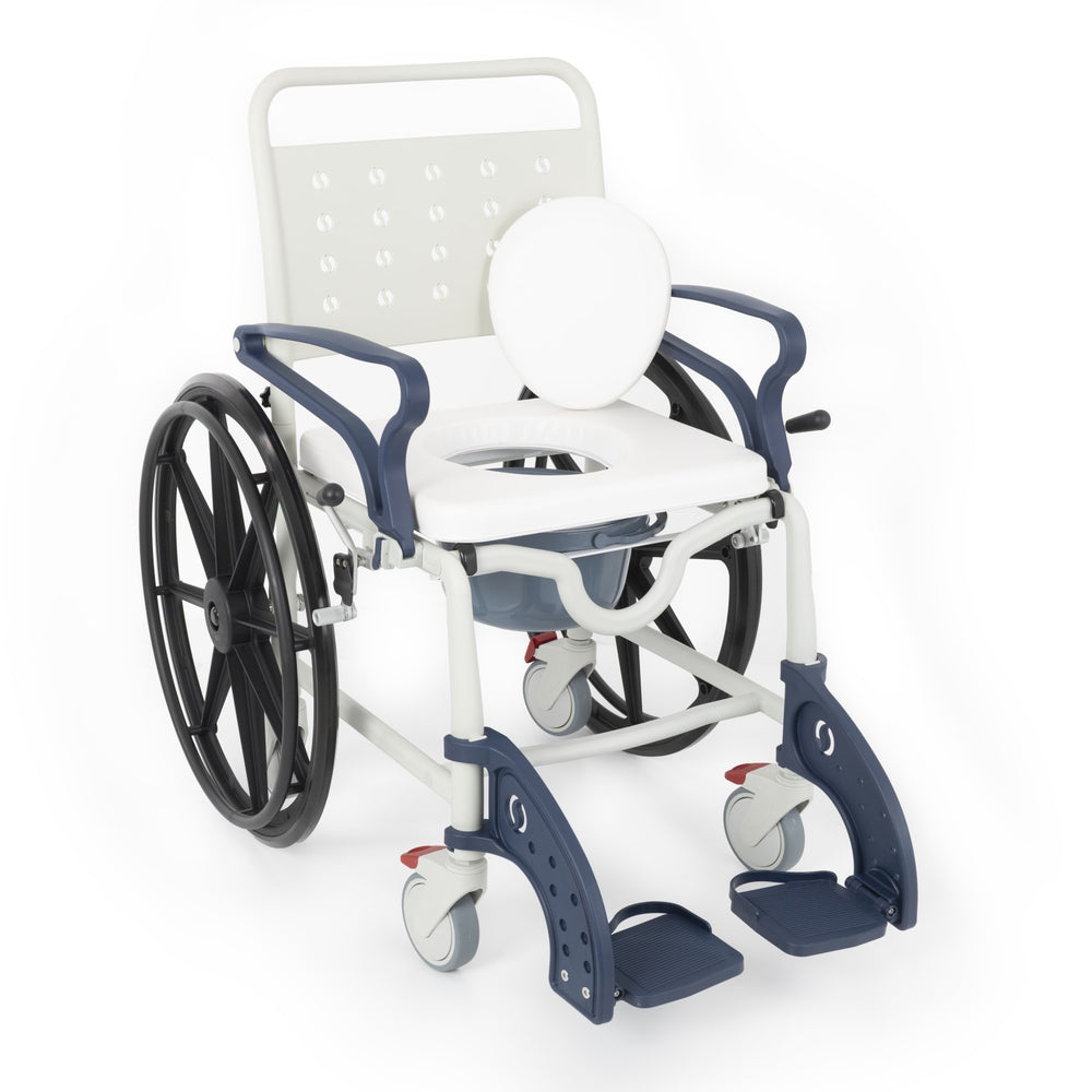 Comfort Plus DM-8088D Soft Lacivert Banyo ve Tuvalet Tekerlekli Sandalye