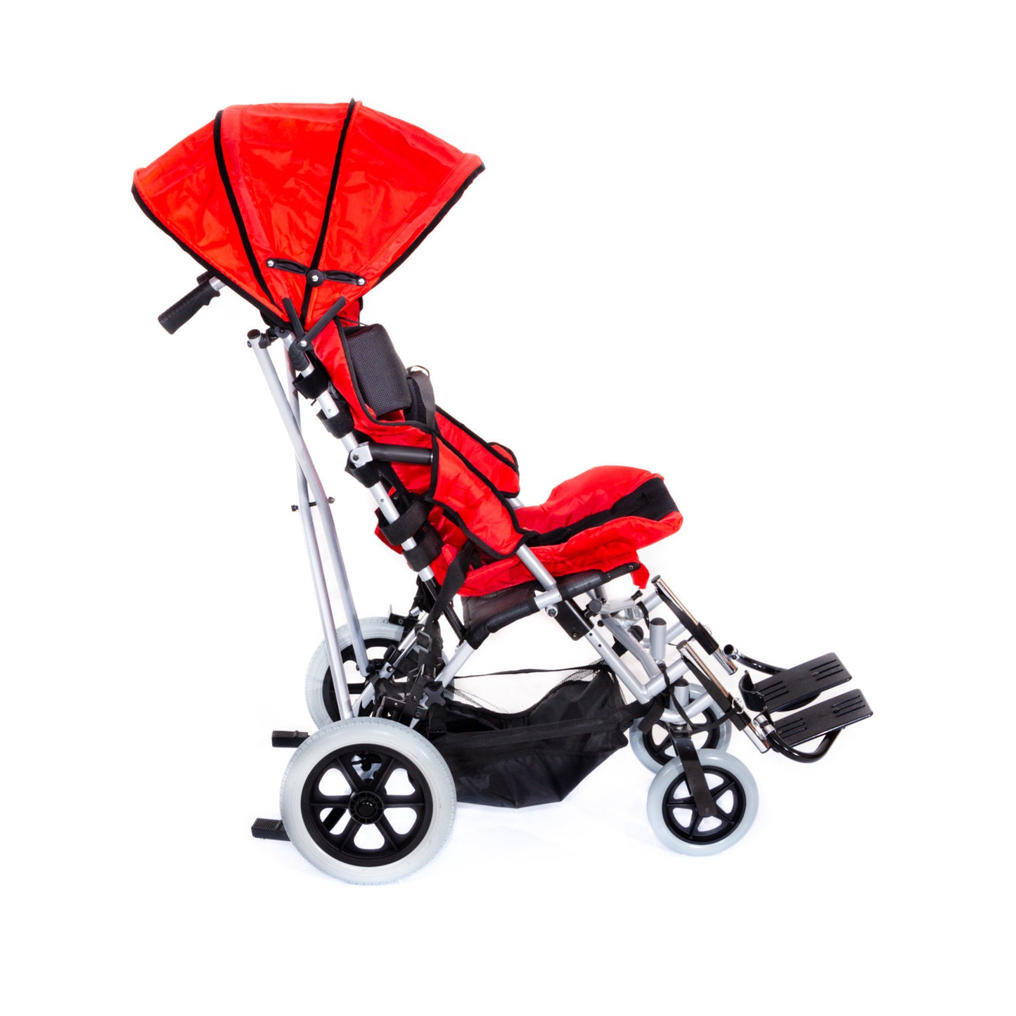 Comfort Plus DM-BOSS Red Disabled Pediatric Walking Stick Stroller