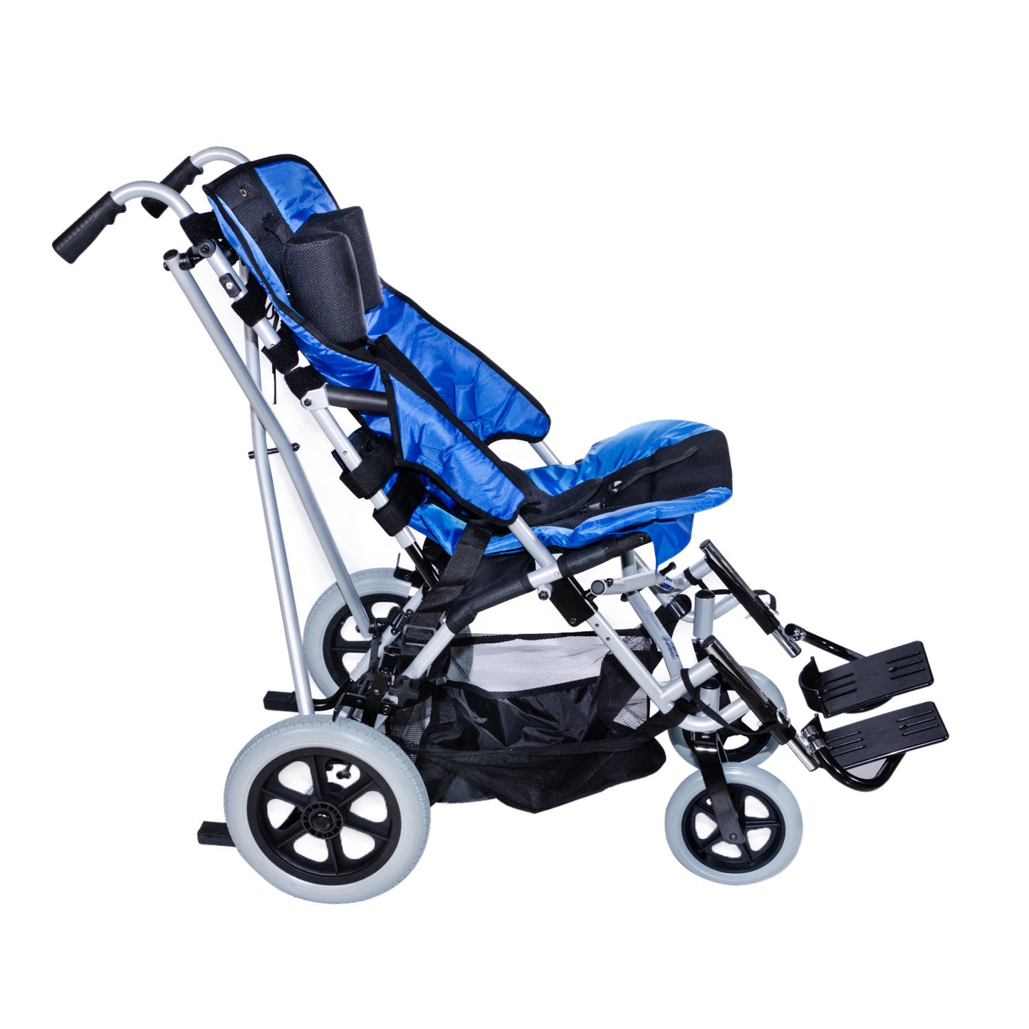 Comfort Plus DM-BOSS Blue Disabled Pediatric Walking Stick Stroller 