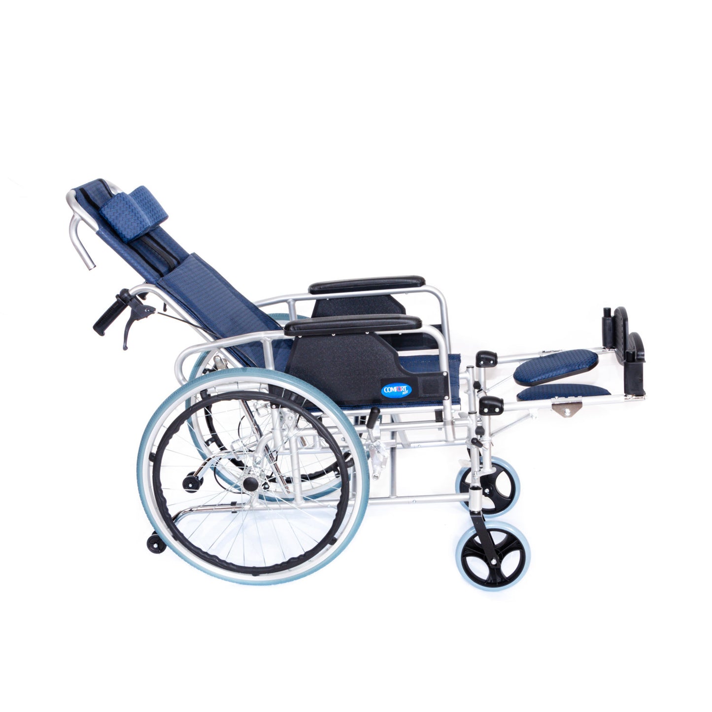 Comfort Plus KY954LGC-46 Aluminum Wheelchair with Reclining Back and Footrest