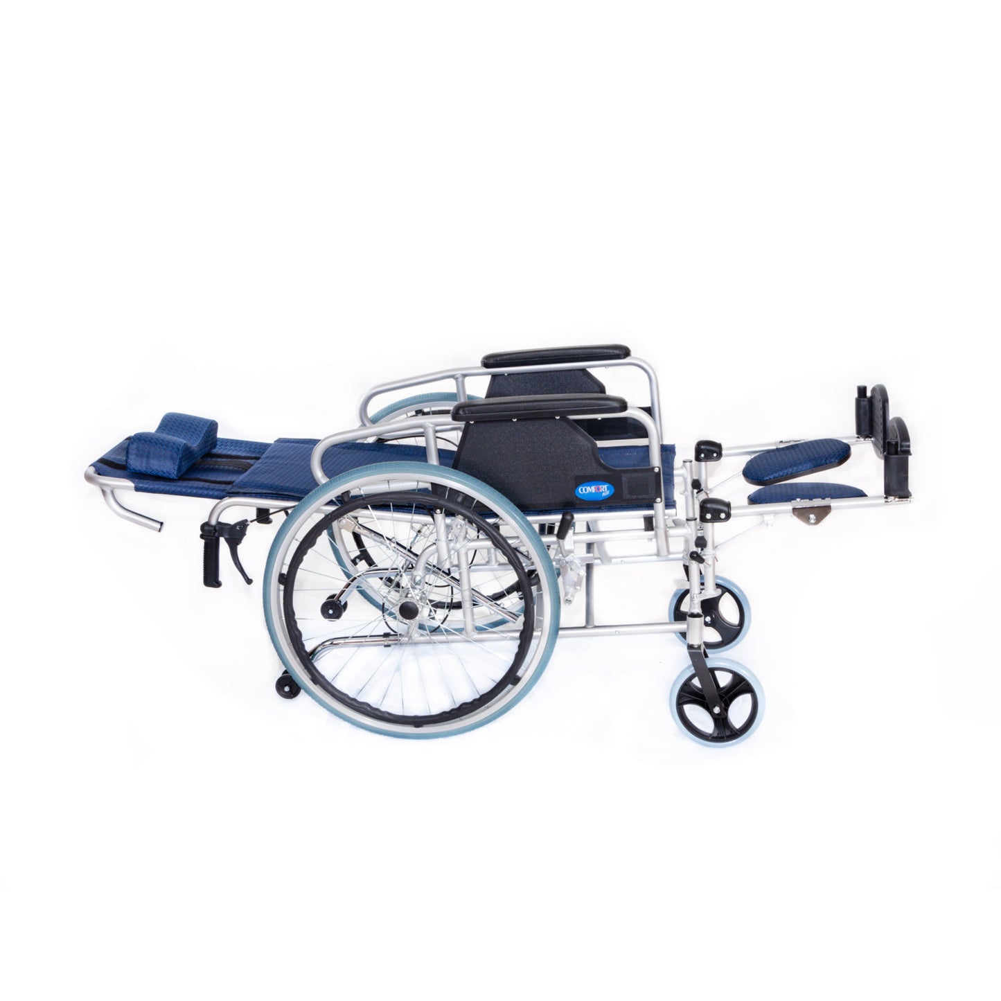 Comfort Plus KY954LGC-46 Aluminum Wheelchair with Reclining Back and Footrest