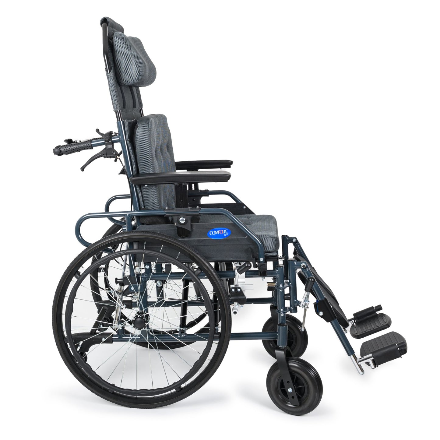 Comfort Plus KY954LGC-46 Lux Özellikli Tekerlekli Sandalye (Baş,Boyun Destekli)Baldır Destekli Ayaklar