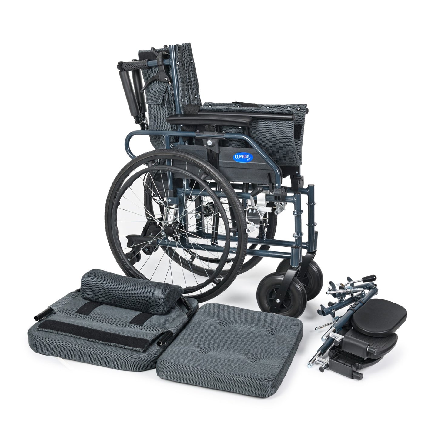 Comfort Plus KY954LGC-46 Lux Özellikli Tekerlekli Sandalye (Baş,Boyun Destekli)Baldır Destekli Ayaklar