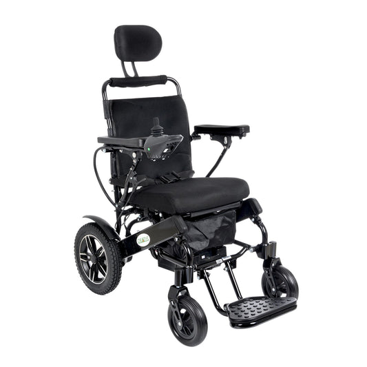 Creative CR-6012 Lux Lithium Battery (Battery Powered) Wheelchair (With Head Support, Manual Back Support) 