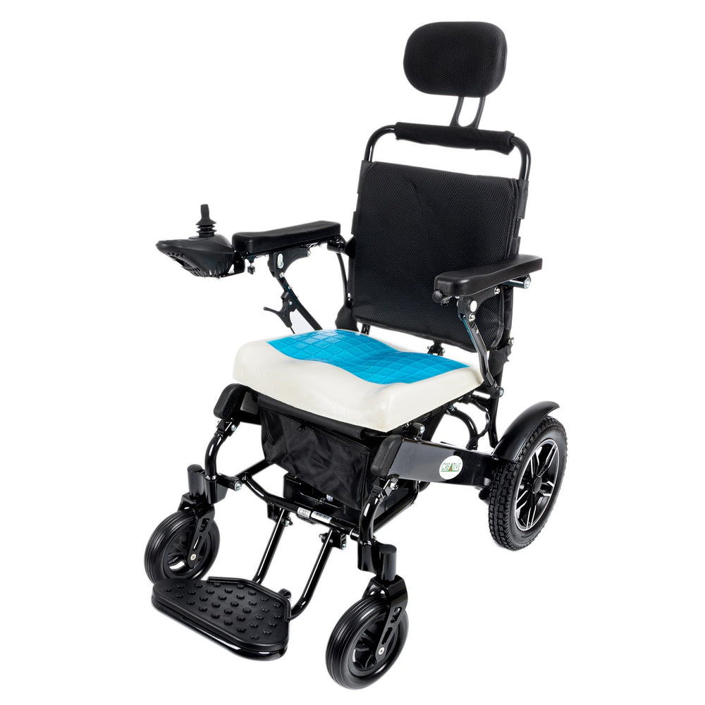 Creative CR-6012 Lux Lithium Battery (Battery Powered) Wheelchair (With Head Support, Manual Back Support) 
