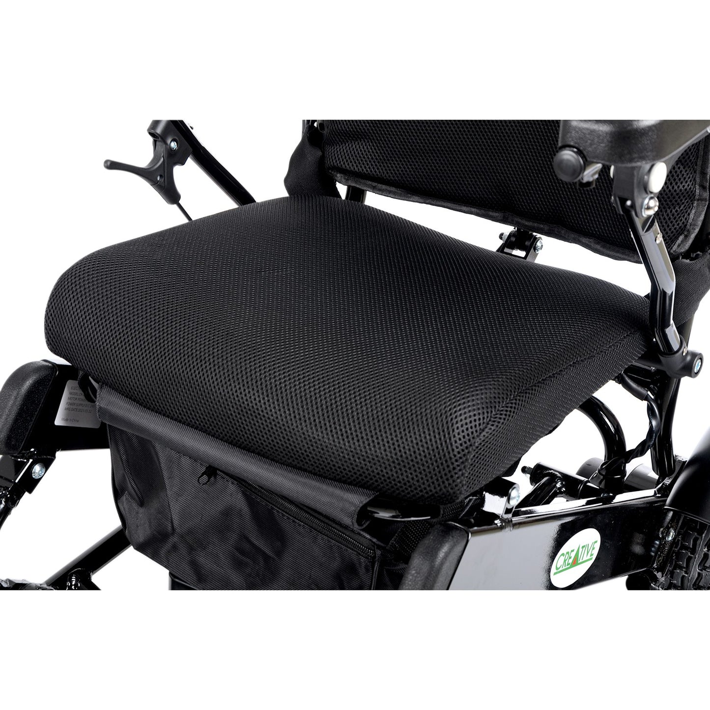 Creative CR-6012 Lux Lithium Battery (Battery Powered) Wheelchair (With Head Support, Manual Back Support) 