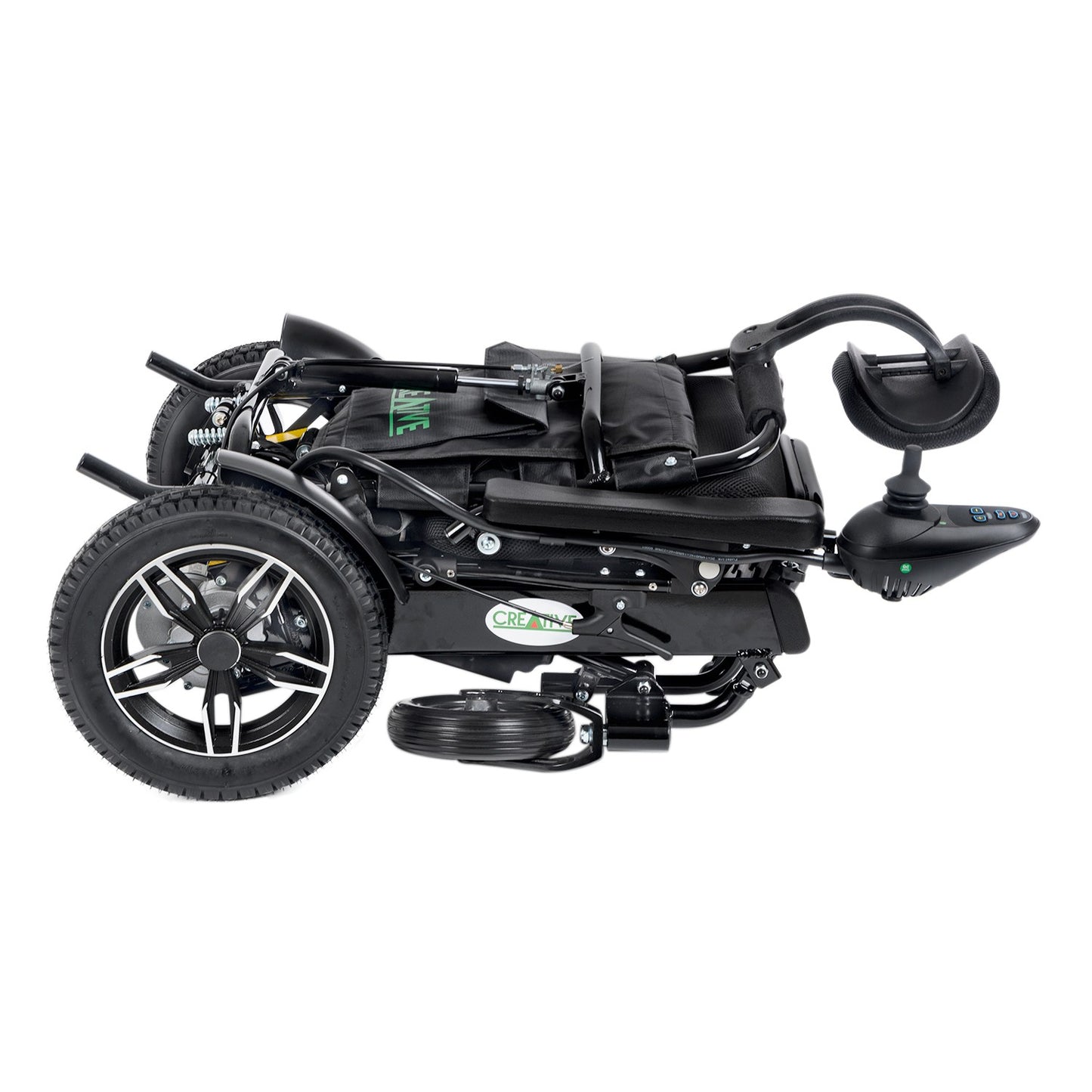 Creative CR-6012 Lux Lithium Battery (Battery Powered) Wheelchair (With Head Support, Manual Back Support) 