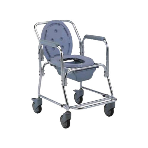 Commode Chair with Wheels and Toilet Riser KY699L 