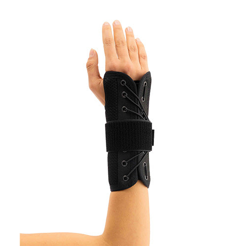 STATIC WRIST SPLINT BLACK SIZE FREE (AIRTEX FABRIC)