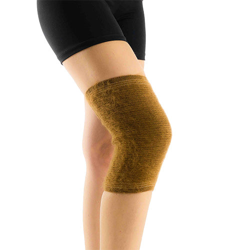 WOOL KNEE PADS CAMEL HAIR 