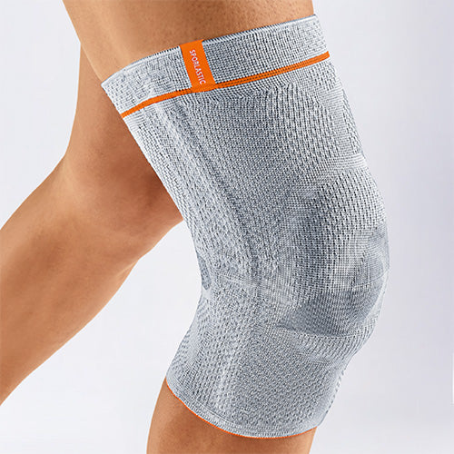 GENU-HIT Compression Knee Brace with Ring Silicone Pad and Lateral Support 