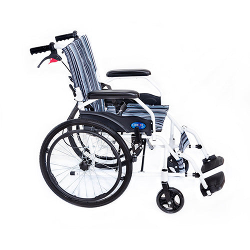 Comfort Plus KY863-20 Blue Patterned Aluminum Wheelchair