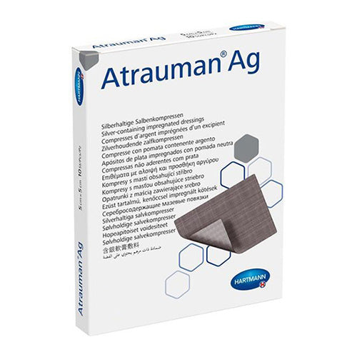 Atrauman Ag 10x20 ضمادة الجروح ذات المحتوى الفضي - قطعة واحدة