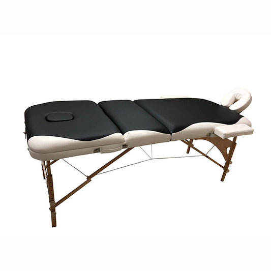 Comfort Plus Wooden Massage Table Imported 305-Black White 