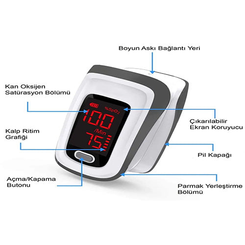 Pulse Oximeter Finger Type Jumper Jpd-500e With Carrying Case 