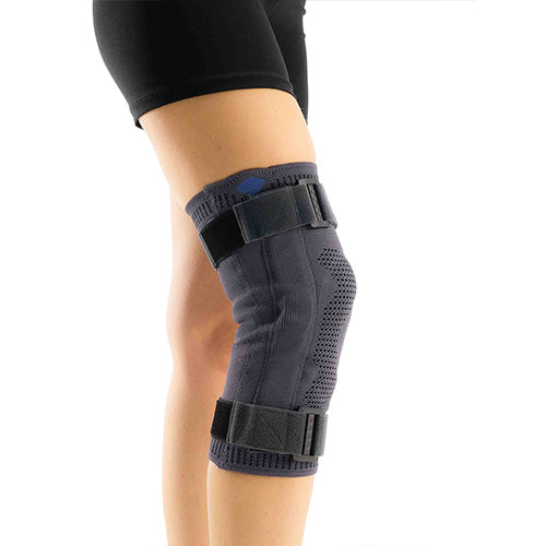 HINGED (STEEL JOINT) KNEE BRACE (KNITTED FABRIC)