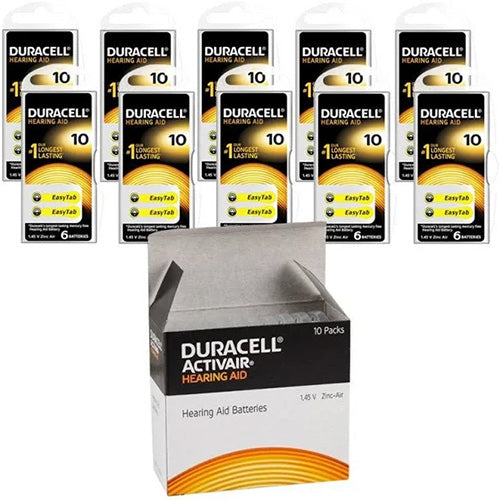 Duracell Hearing Aid Batteries Size 10 60 Pcs 